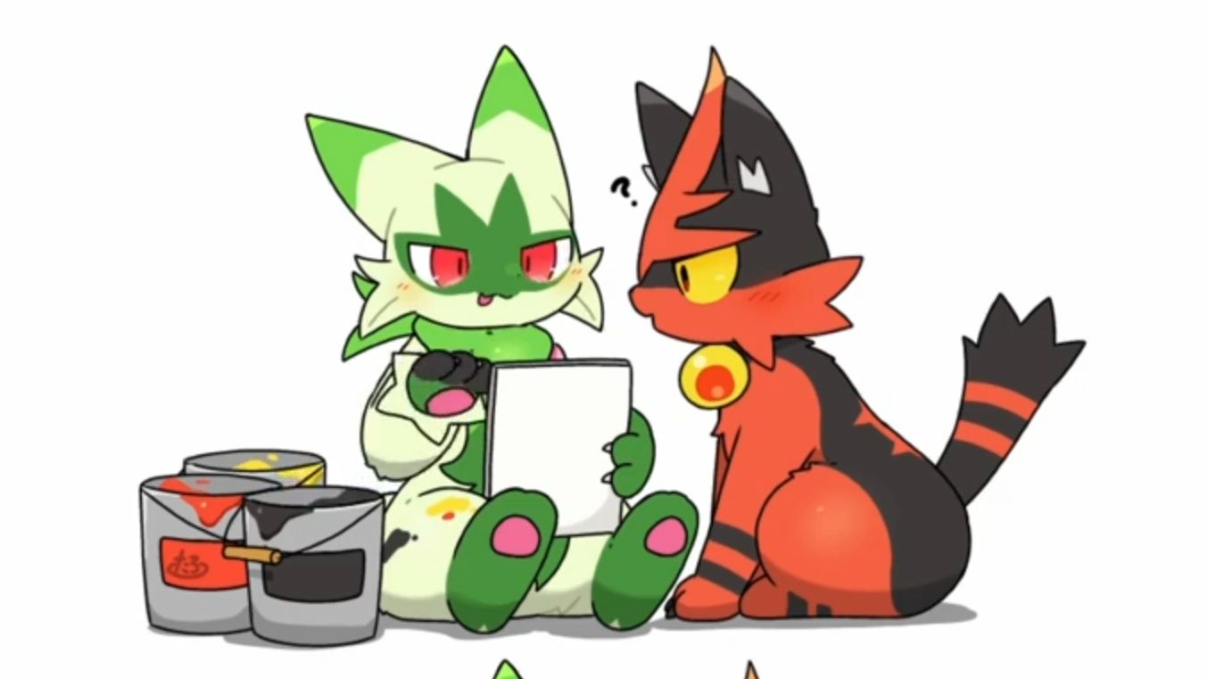 【宝可梦】尝试画画【tontaro_】