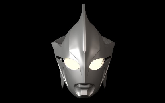 奥特曼头雕建模