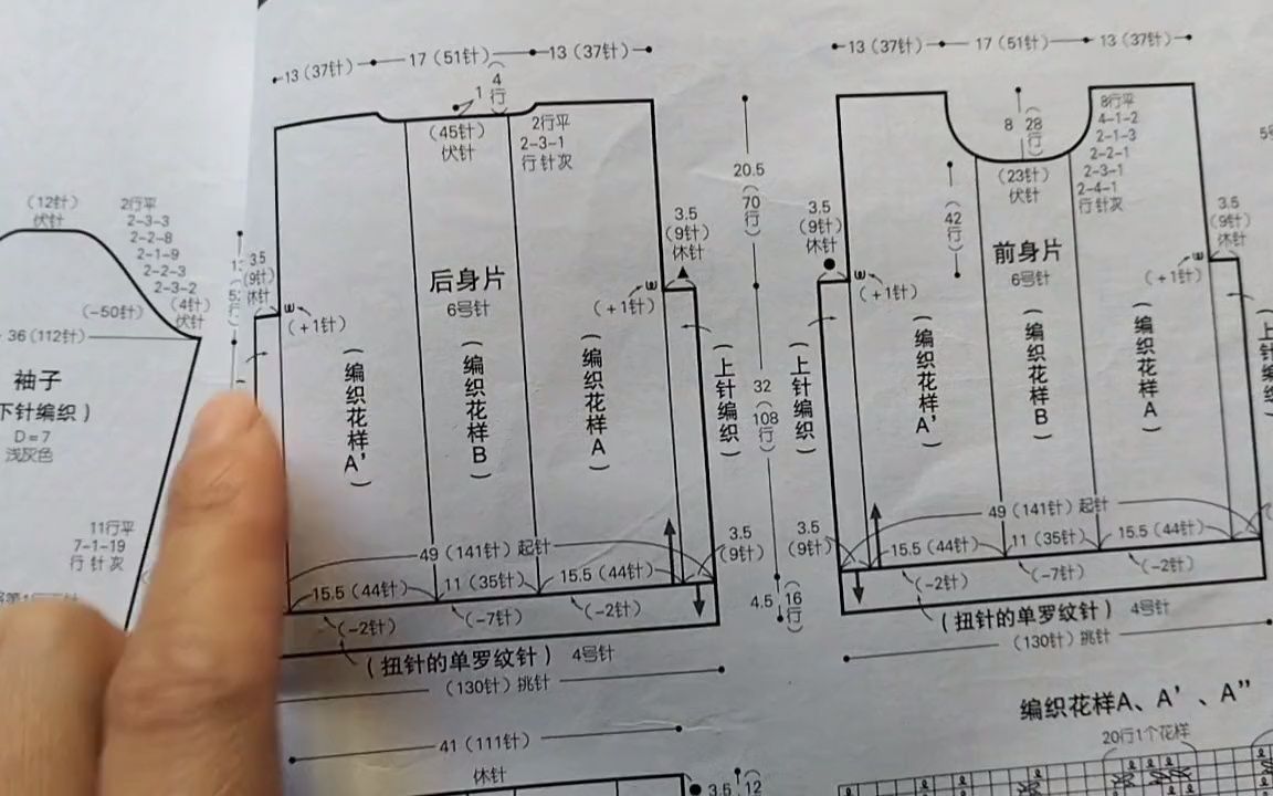 毛衣编织,有图解哔哩哔哩bilibili