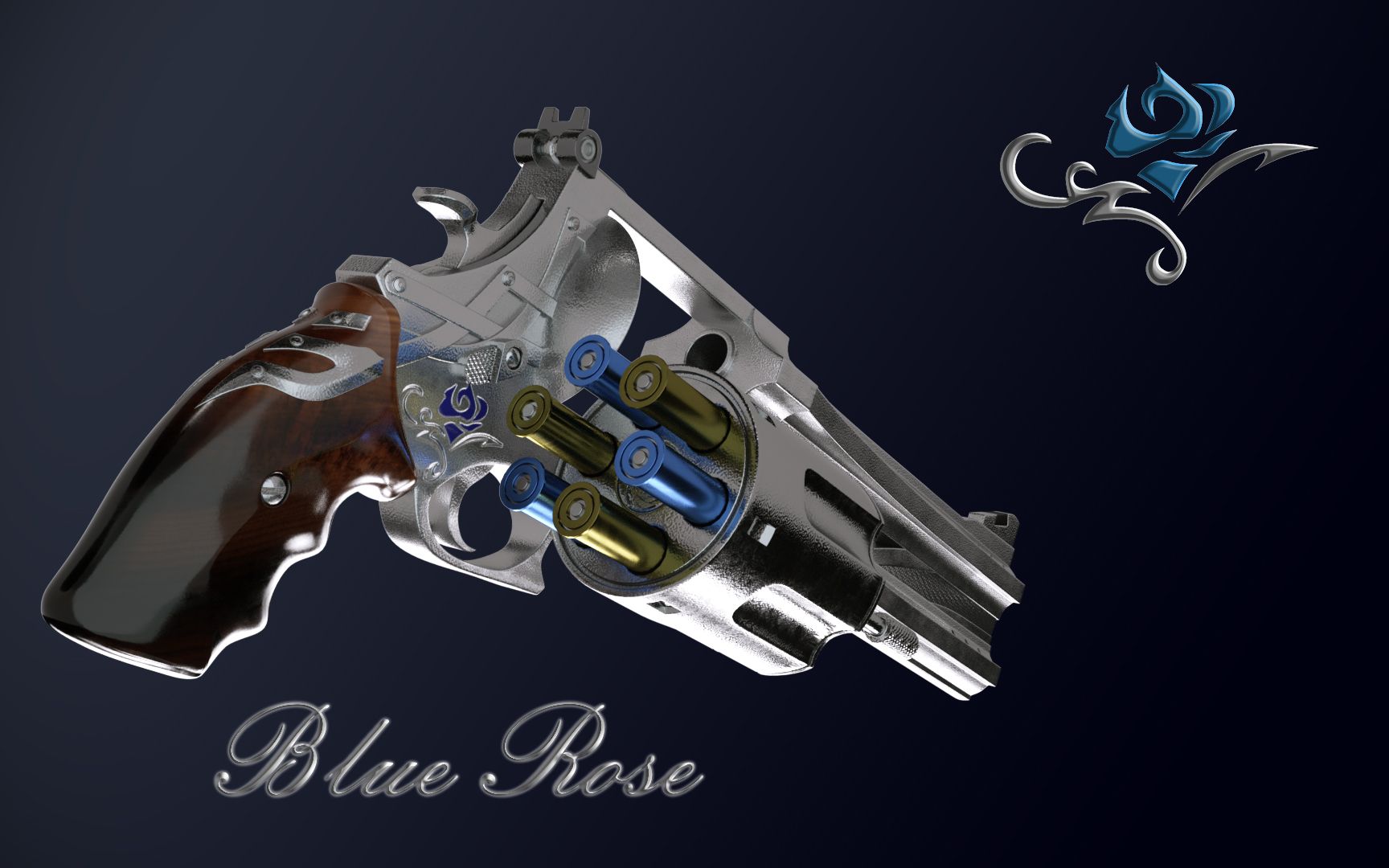 【建模】能甩枪换弹的湛蓝玫瑰——鬼泣5尼禄配枪_哔哩哔哩_bilibili