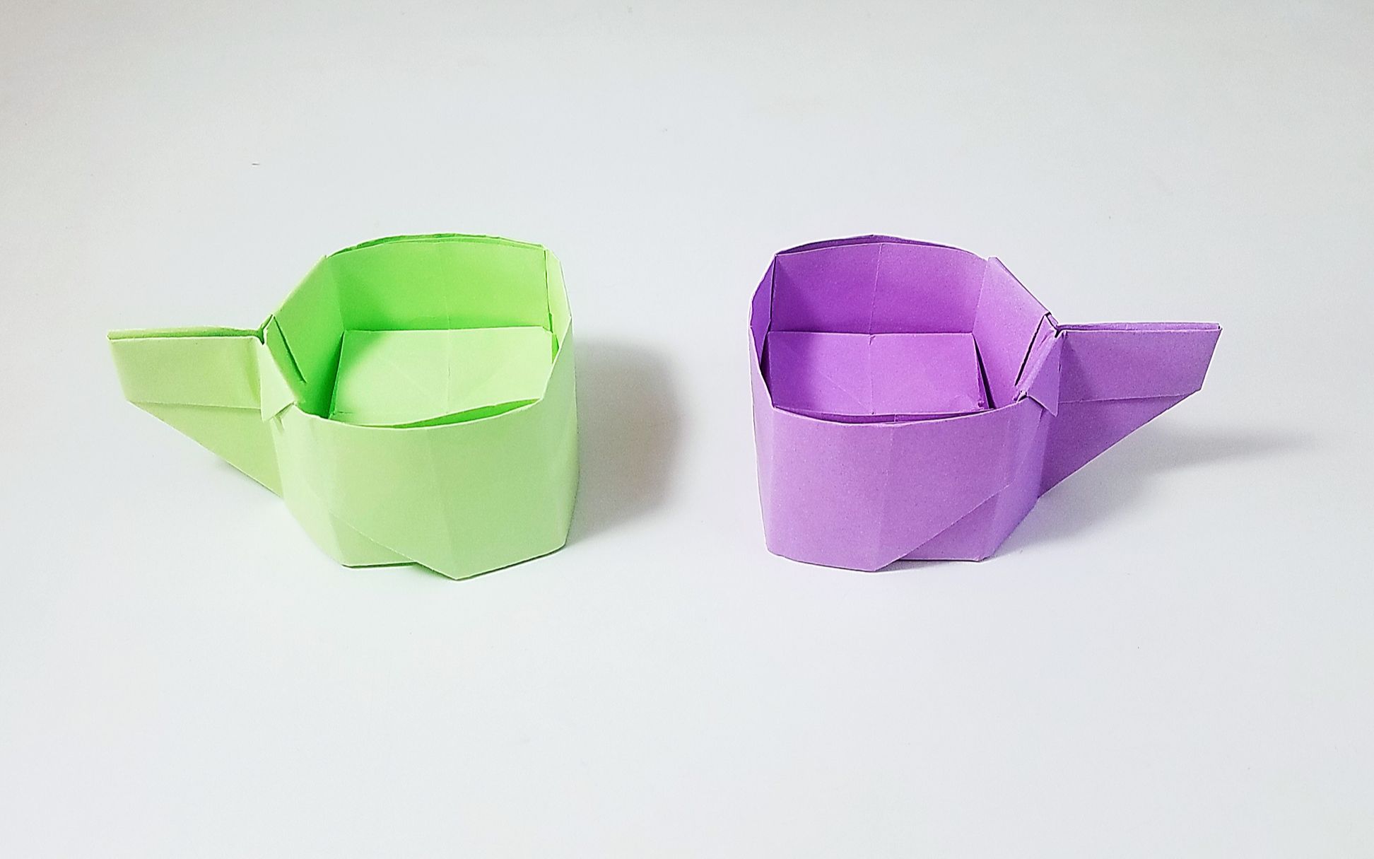 教你折纸茶杯子简单易学详细视频教程