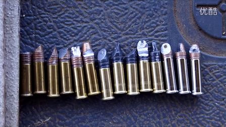 不同形状自制弹头射击弹道对比