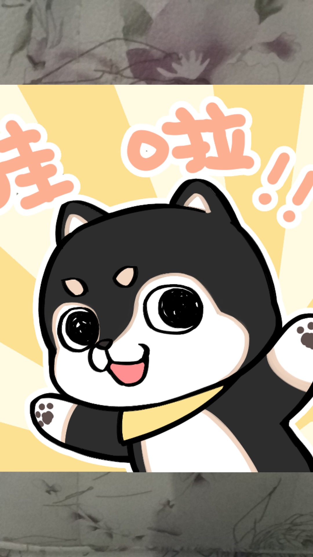 黑柴亮亮——招财猫_哔哩哔哩_bilibili