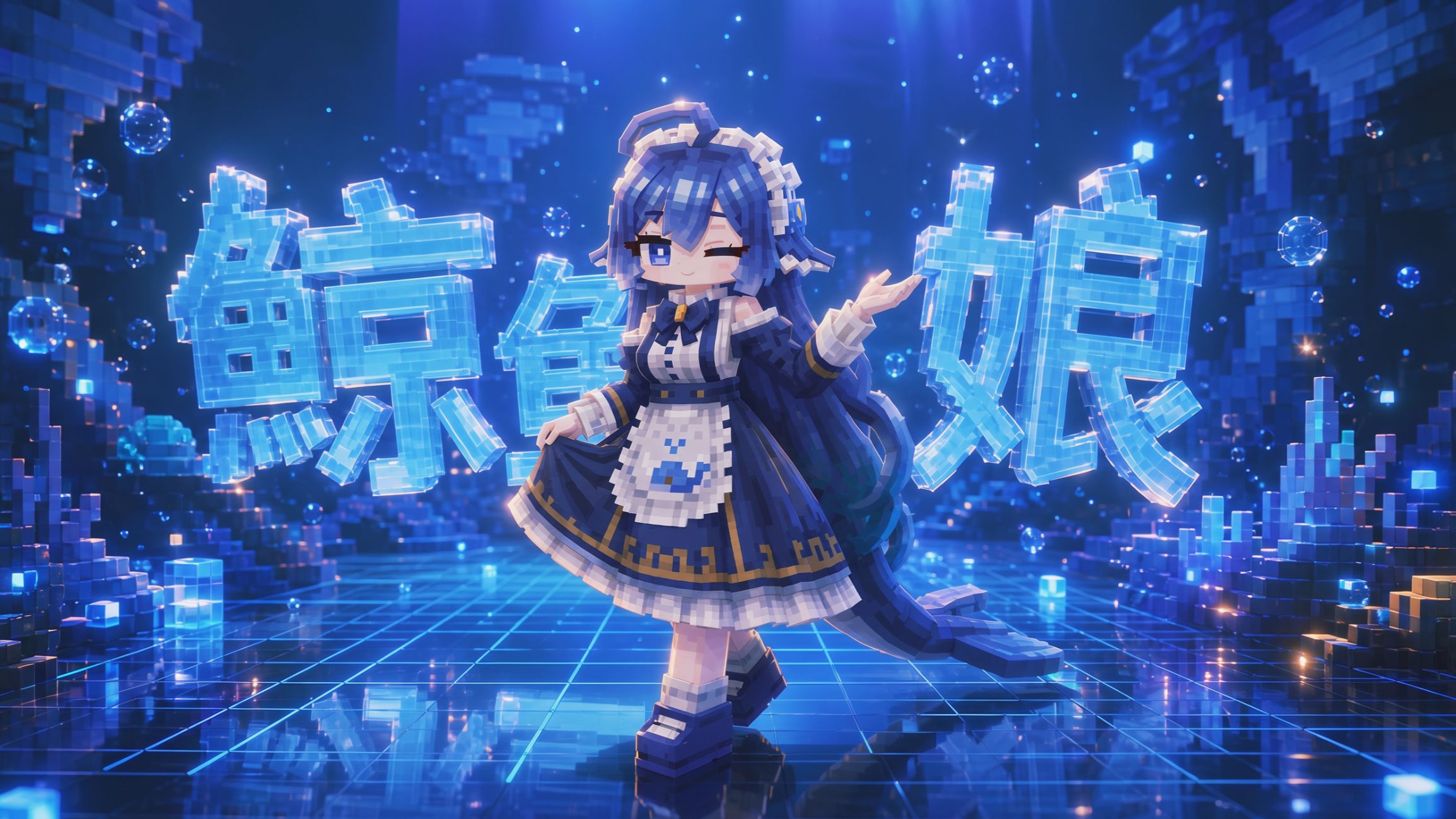 【deepseek】在mc里领养一只软萌鲸鱼娘？体验太完美！|| B站AI创造公开赛