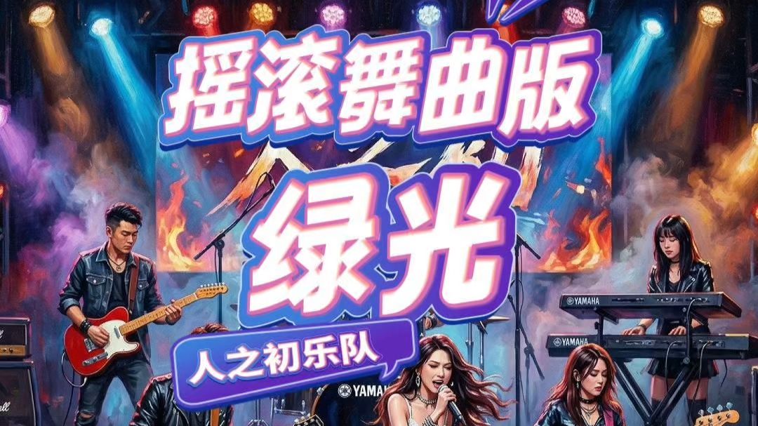 孙燕姿《绿光》，模仿张惠妹摇滚舞曲风格翻唱