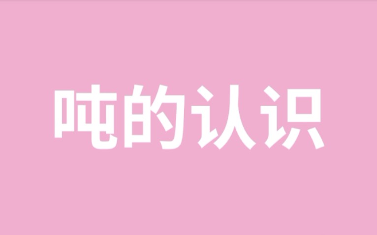 [记录成长]小学数学试讲 吨的认识哔哩哔哩bilibili