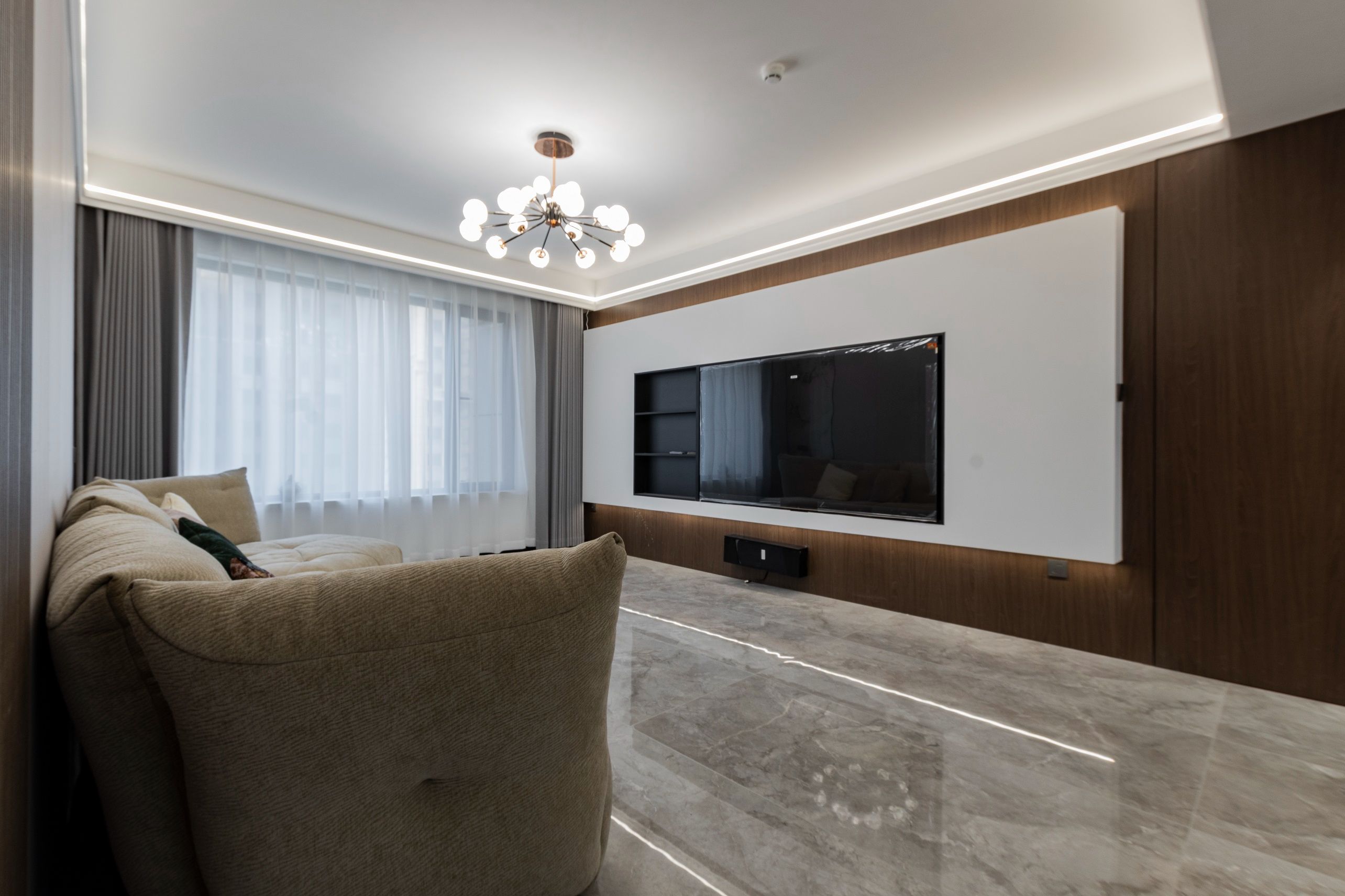 【实景案例】富力城128平米现代轻奢风格装修案例赏析