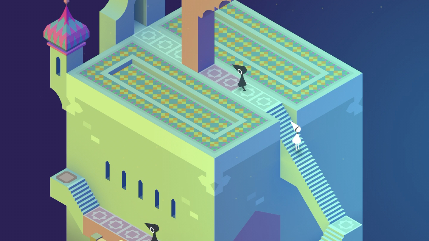 「卷の游戏」纪念碑谷第5关,每一秒都可以截图做桌面