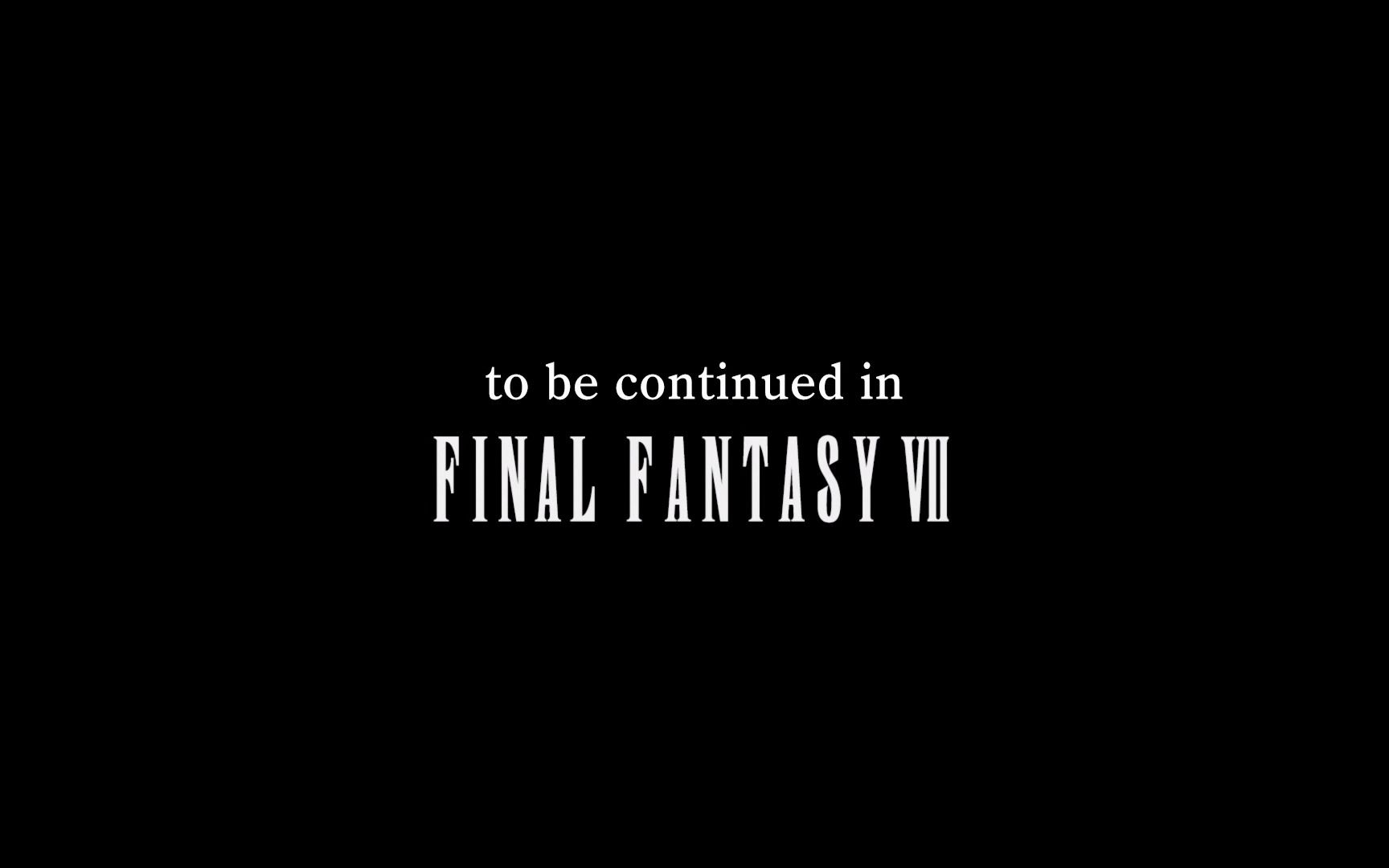 最终幻想7核心危机重聚-结局【to be continued in final fantasy vii