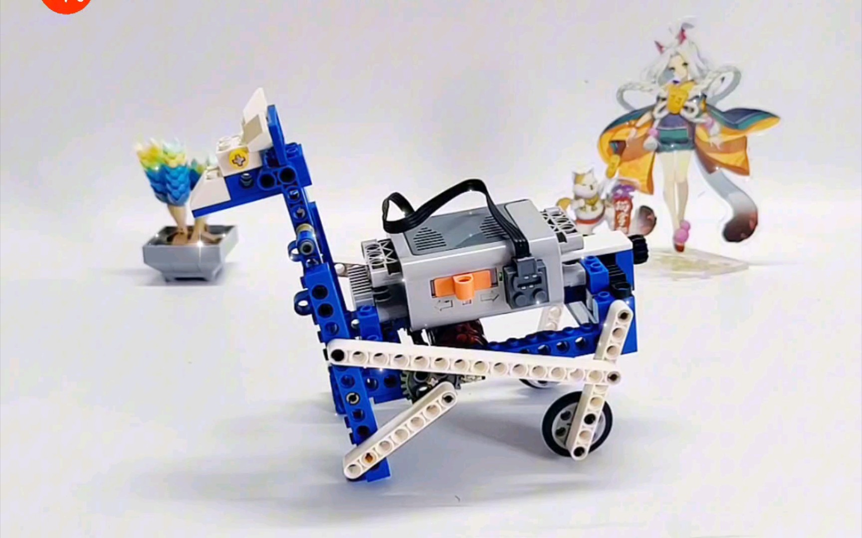 乐高9686奔跑的羊,跑起来还挺快的