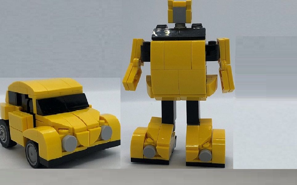 乐高moc变形金刚g1大黄蜂搭建过程