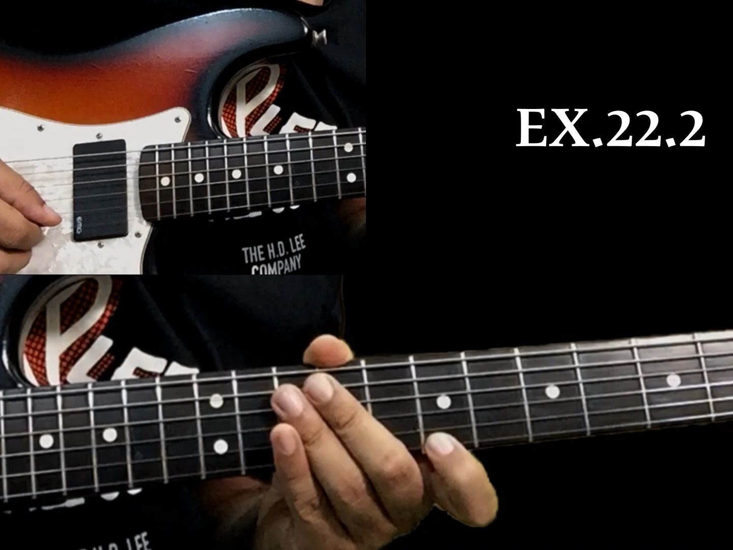 【布鲁斯电吉他谱】附慢速演示 tasty blues licks ex 22