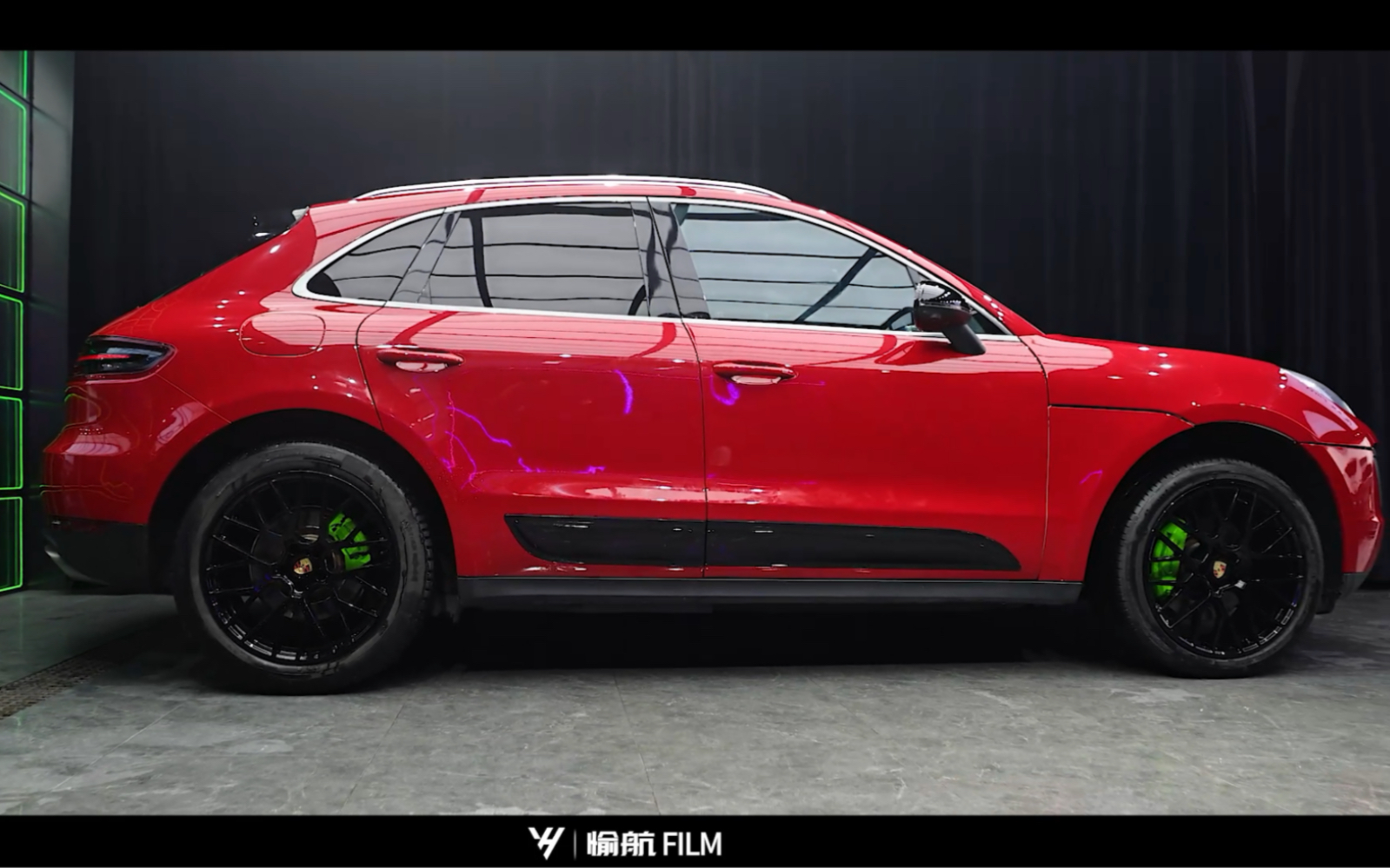 胭脂红改色膜效果有没有喜欢的|成都愉航贴膜|成都愉航车改|愉航汽车