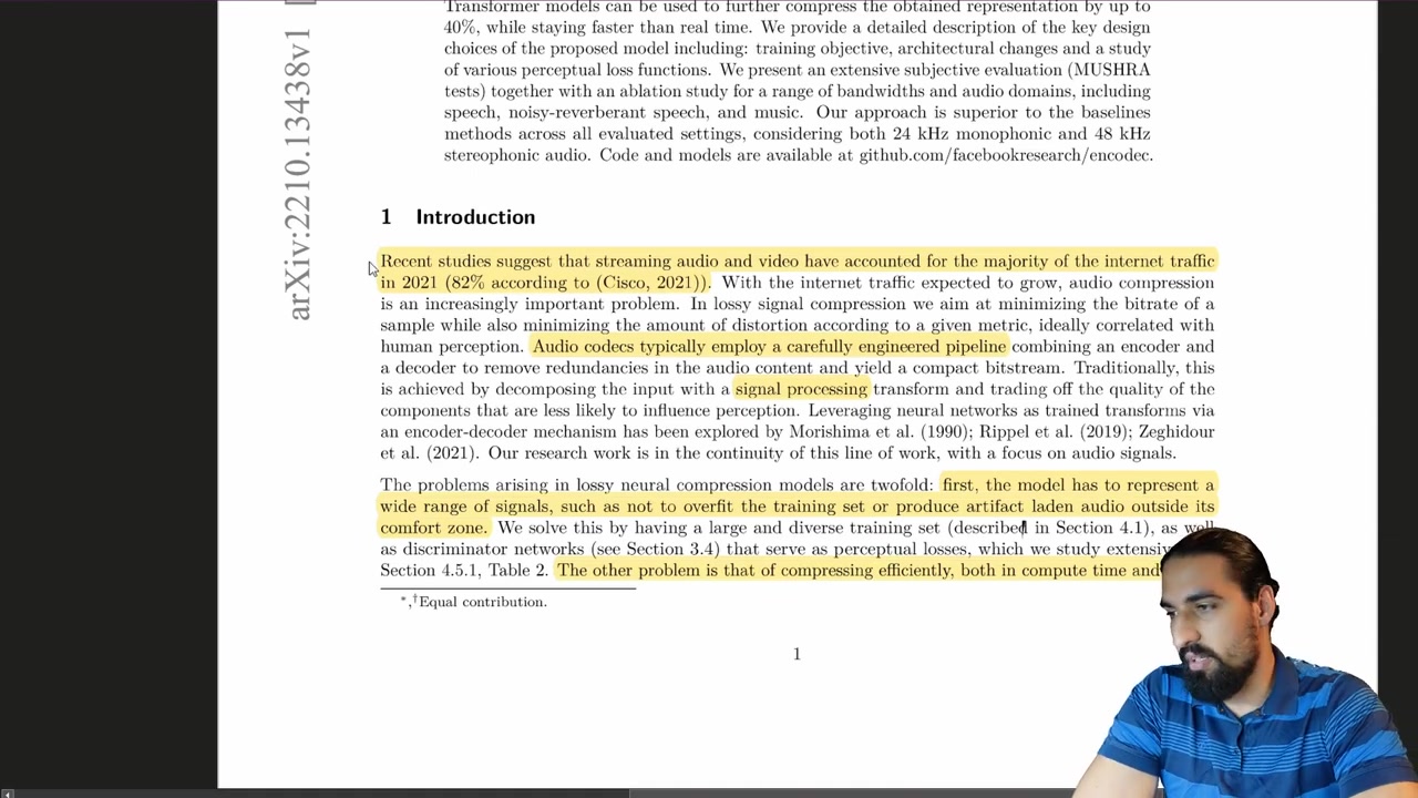 [图]High Fidelity Neural Audio Compression | Paper & Code Explained