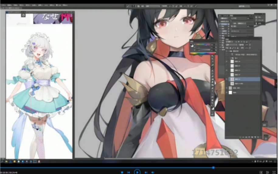 素材学习分享kana酱日系二次元商业技法班第3期2020年分享在这里upup