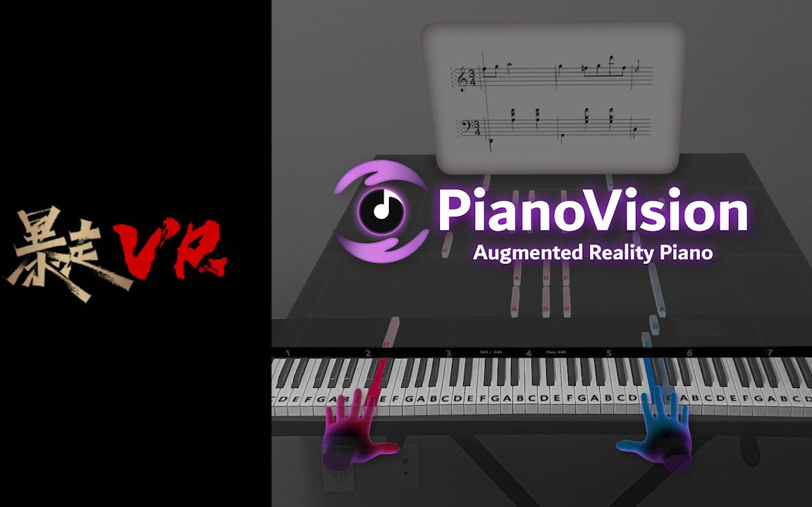 【暴走VR】透视钢琴模拟器 Piano Vision 2单机游戏热门视频