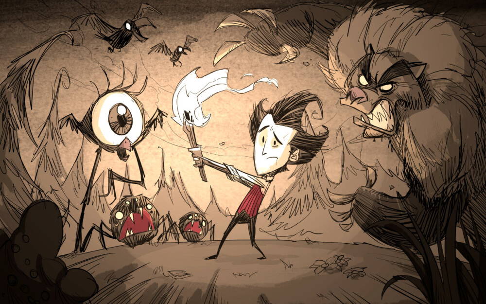 饥荒熔炉mod这两个人太菜了