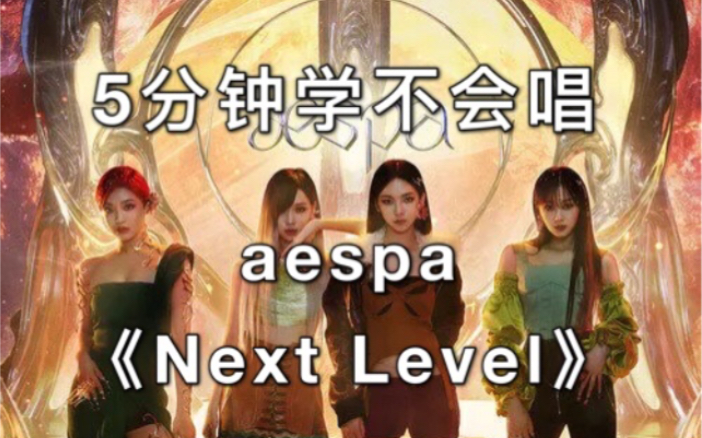 [图]【音译空耳】5分钟学不会唱aespa《Next Level》