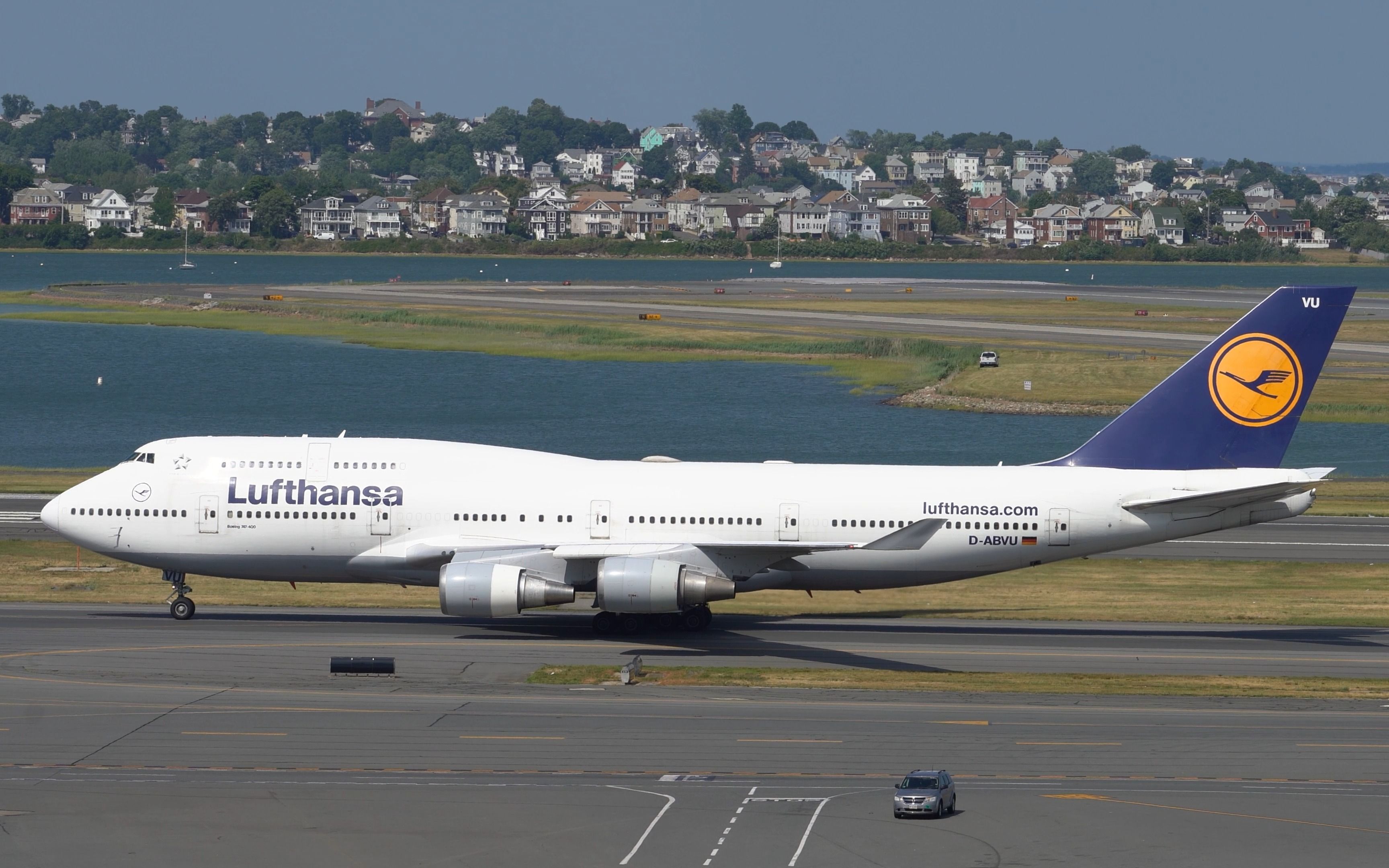 【波士顿拍机】空中女皇驾到!汉莎航空747-400 lh420/421