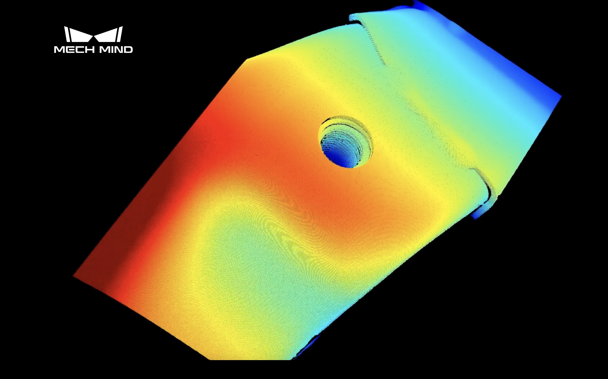 mech-eye uhp-140工業級3d相機可對螺紋孔高質量成像