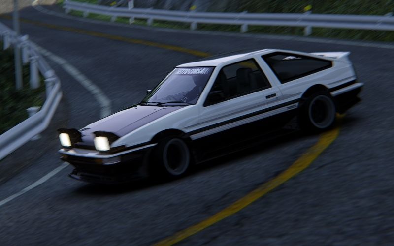 ae86山路漂移自制镜头