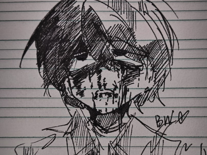 好挫,好简单的黑白绘画过程