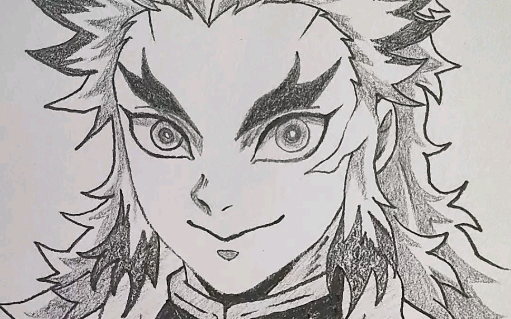 简单画一个炼狱杏寿郎(炎柱)