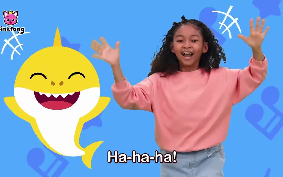 碰碰狐pinkfong英語兒歌動畫系列 if sharks are happy 假如鯊魚們