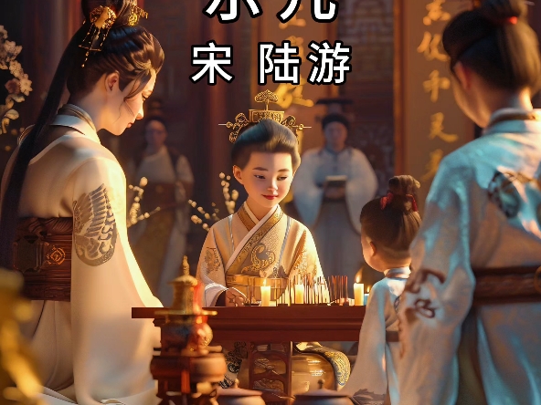 ai绘唐诗《示儿》