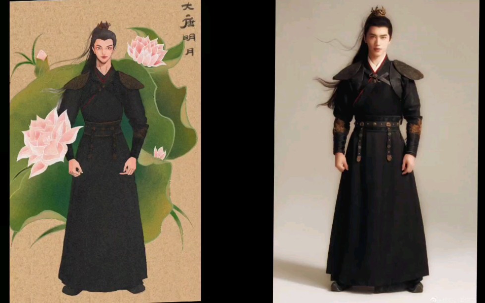 【板绘】大唐明月电视剧裴守约人物造型漫改