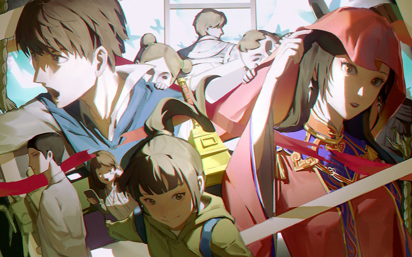 纸嫁衣5不中不洋不古不今的同人绘画过程