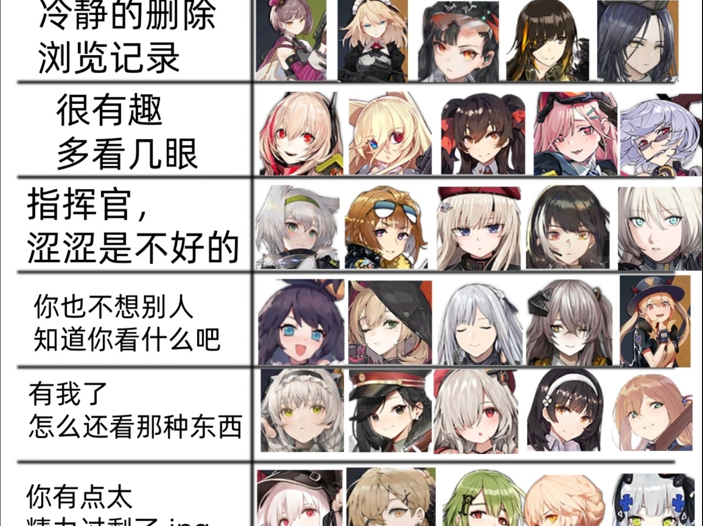 【少女前线】如果人型看到指挥官的浏览记录