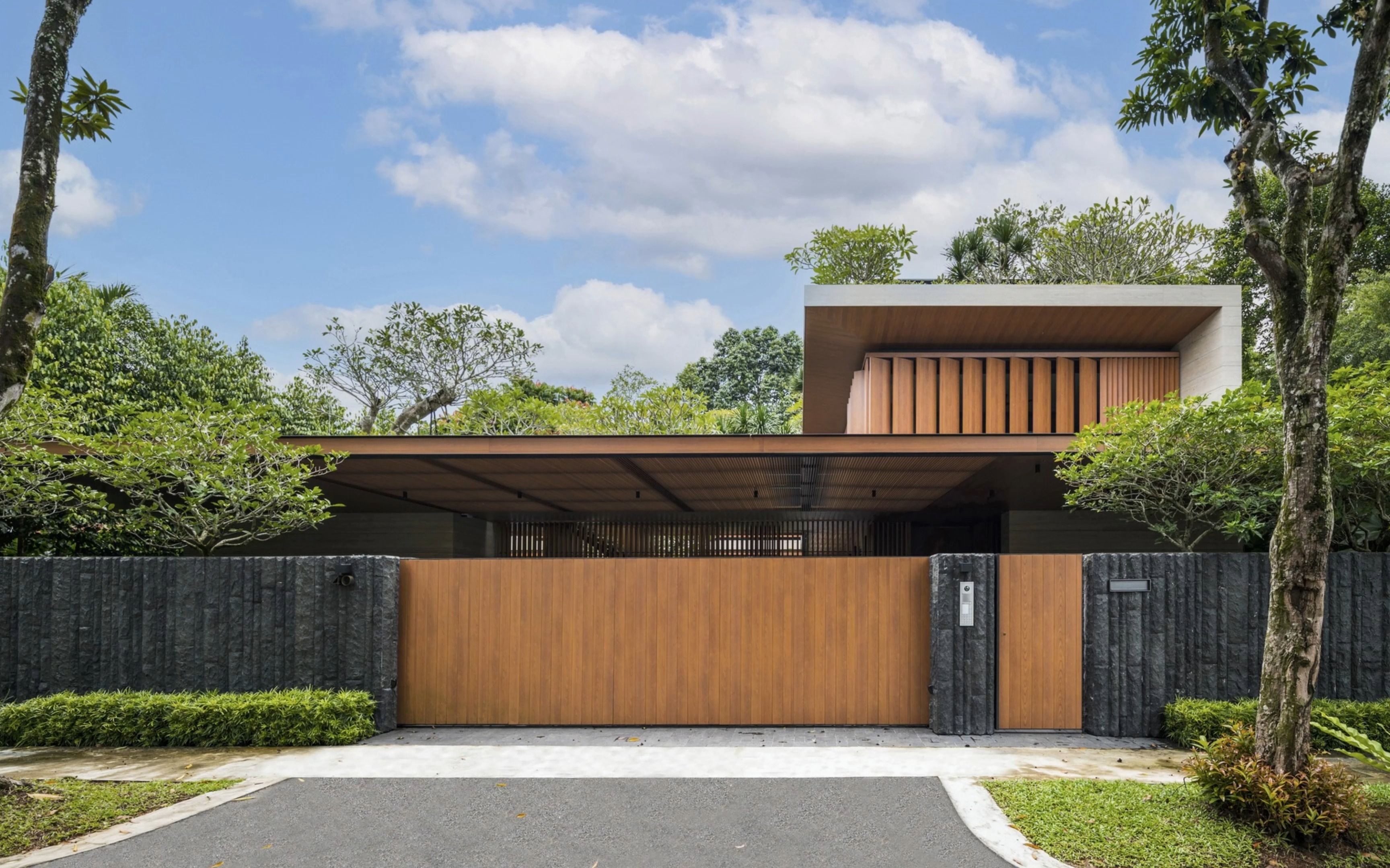 现代风格建筑,中央庭院
