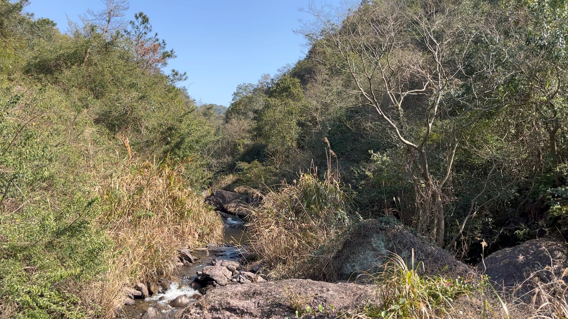 塔山水库——冬日暖阳和流水声