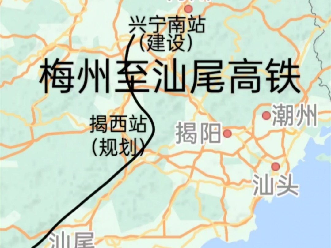 揭阳地铁线路图图片