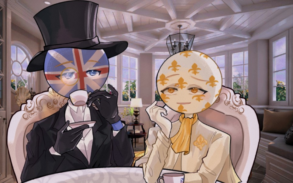 【country human】英法(波旁)绘画过程!