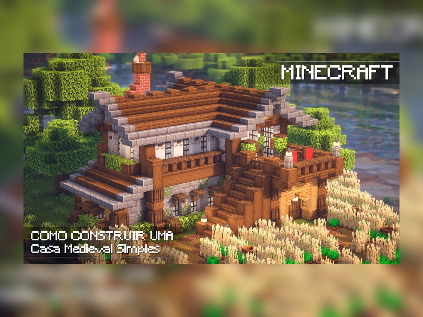 【minecraft建筑教程】如何制作简单的中世纪房屋