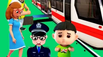 Download Video: 警察叔叔，谢谢小朋友。