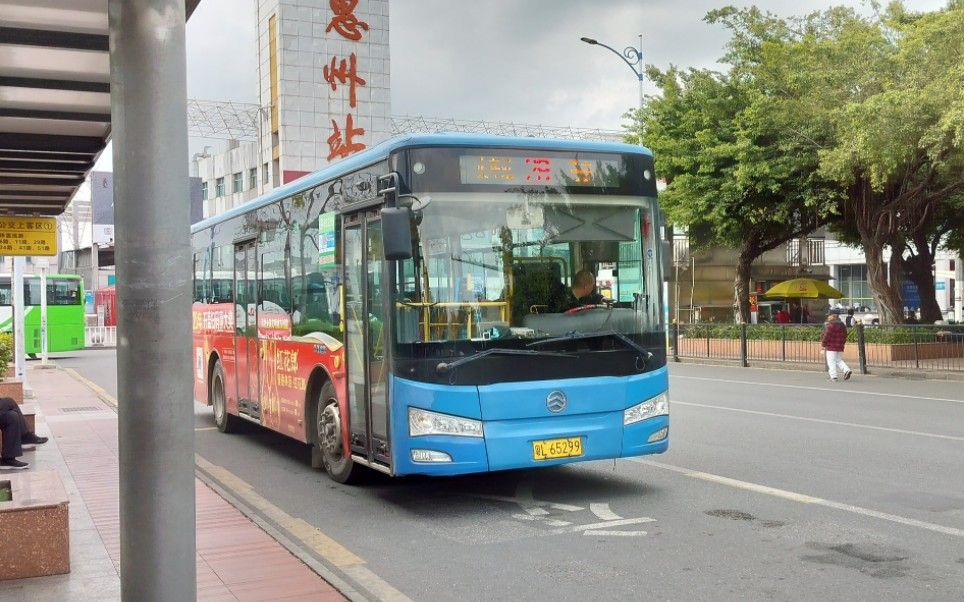 惠州市公交29路(火车站—马安)全程前座延时pov