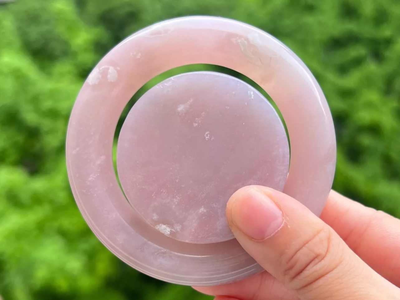 【100包邮】48 樱花玛瑙玉化星空粉手镯