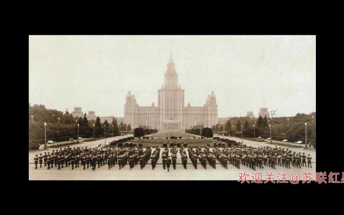 [图]特涅茨基《古代进行曲》（Old March）--1945年6月24日红场胜利阅兵式分列式第一首背景军乐，罗科索夫斯基元帅和少年鼓手出场