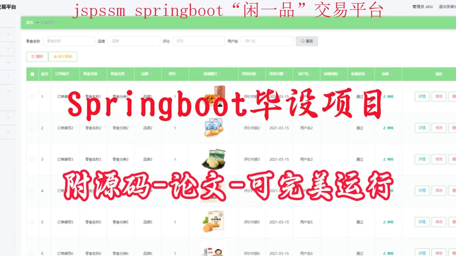 【jspssm springboot毕设项目】“闲一品”交易平台(附源码论文可完美运行),轻松搞定毕设作业哔哩哔哩bilibili