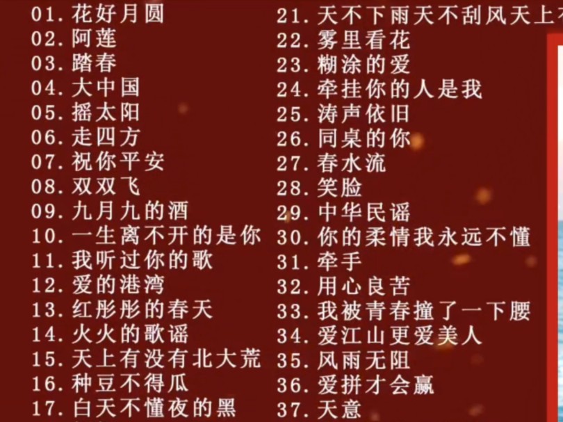 [图]『无损音质』经典歌曲40首联唱（珍藏版）