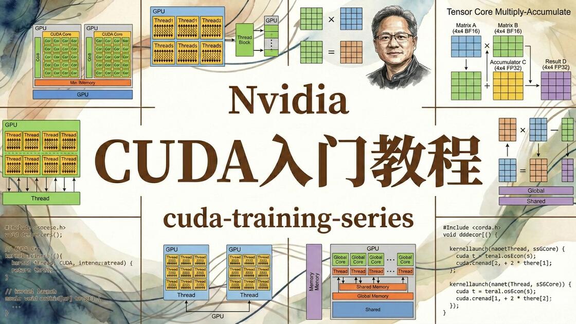 Nvidia【中英⚡CUDA入门教程|cuda-training-series】_哔哩哔哩_bilibili