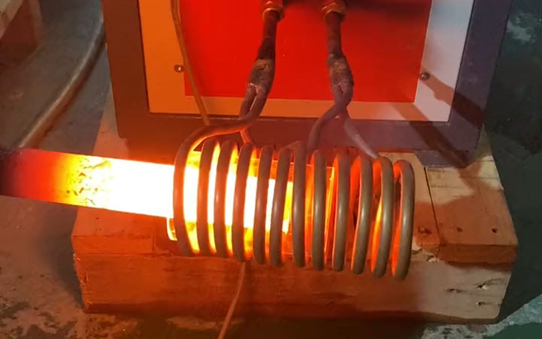 感应加热设备之高频炉加热棒料测试