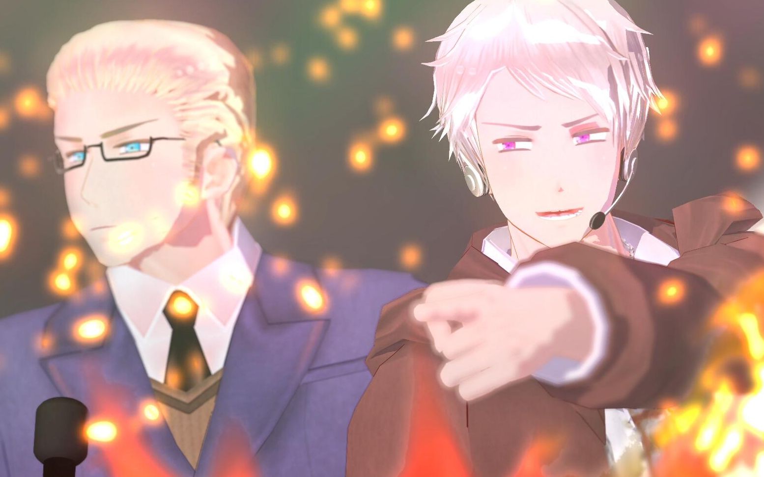 【aphmmd】w学院第三季:第一章—寻找新成员1_哔哩哔哩 (゜-゜)つロ 