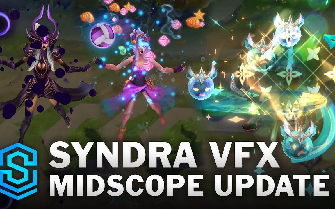 Syndra Midscope Update New VFX All Skins电子竞技热门视频