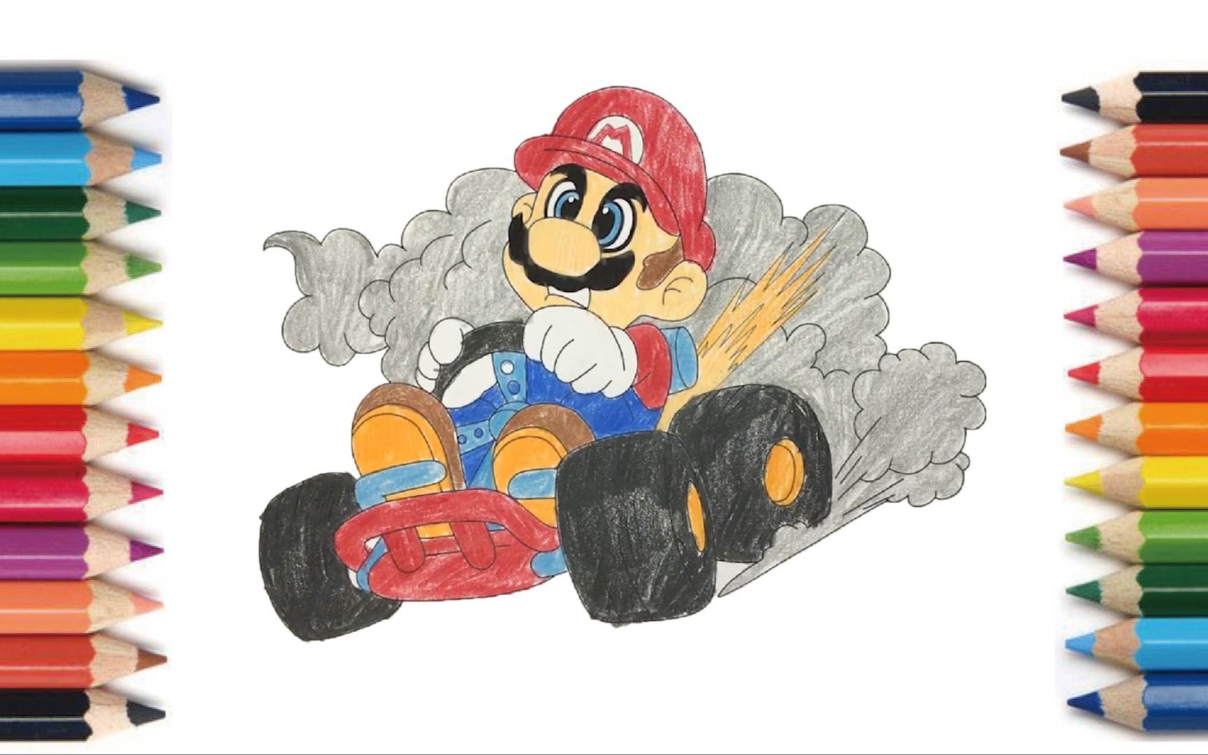 【coloring】mario 【塗り絵】マリオ 【涂色】马里奥 