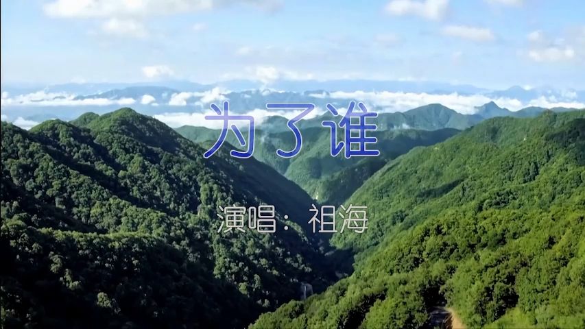 祖海 - 为了谁-如需伴奏主页搜索或私信 ktv卡拉ok歌曲伴奏字幕视频