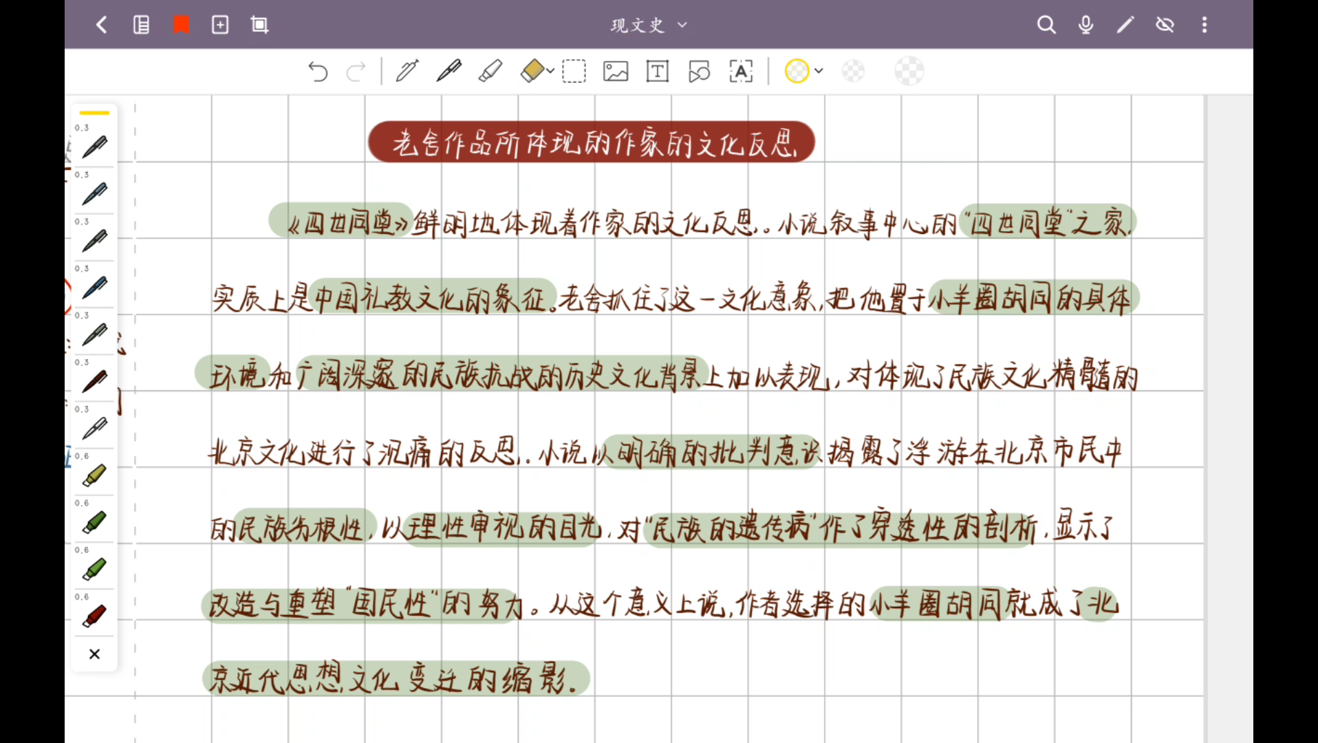 [图]老舍作品所体现的作家的文化反思